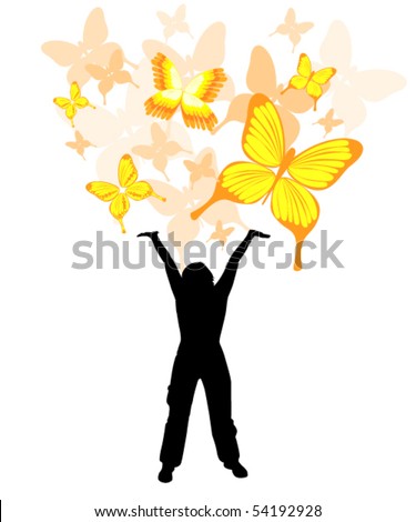 vector illustration of butterflies