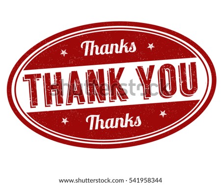 Thank you grunge rubber stamp on white background, vector illustration