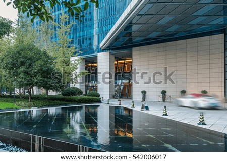 city square,business financial district in China.
