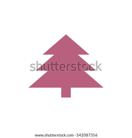 fir-tree . line vector icon