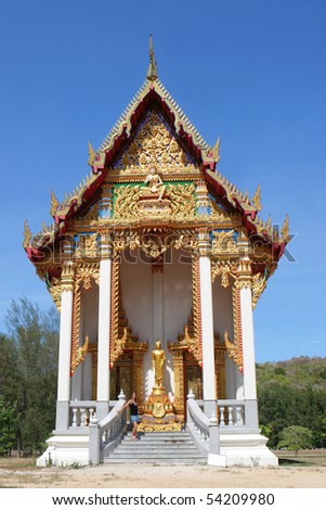 Naiharn Temple in Phuket, Thailand - travel and tourism.