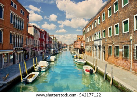 Murano in Venice in summer