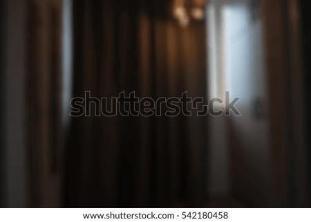 Modern apartment interior theme creative abstract blur background with bokeh effect