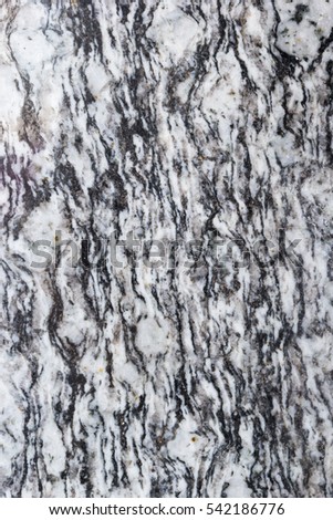 A marble two tone color black and white