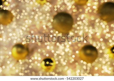Decorations for New Year and Holidays,Christmas ball light bokeh background, Blurred,Blur Christmas ball colorful background,Happy New Year, Gold ball background,Colorful background