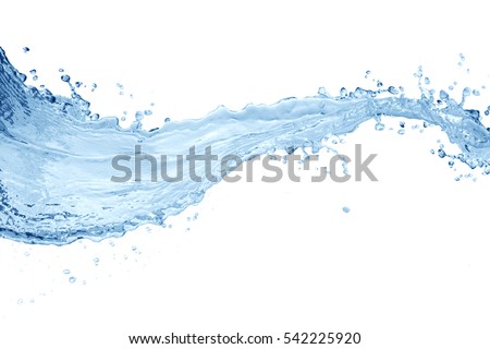 Water splash,water splash isolated on white background,water Royalty-Free Stock Photo #542225920