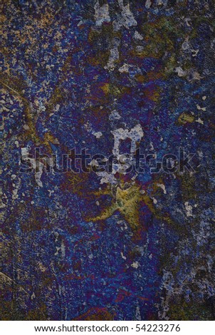Dark blue grunge wall texture