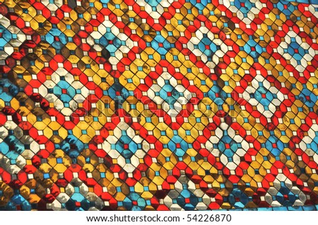 Glass Color Mosaic Pattern Style