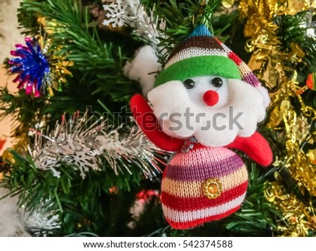 Santa doll in Merry Christmas
