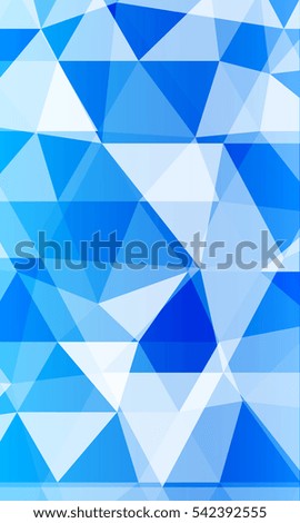 blue background with elements of a polygonal pattern. Raster illustration. to design banners, presentations, brochures greeting.