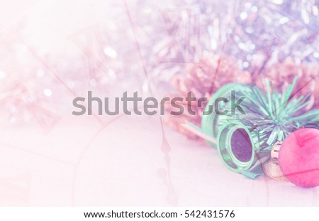 Christmas decorations for background