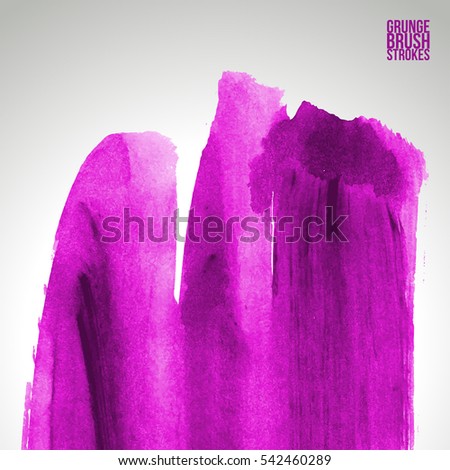Grunge vector abstract - painted brush stroke.