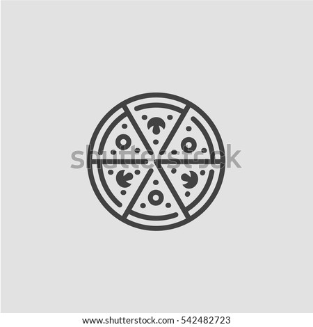 Pizza icon Vector