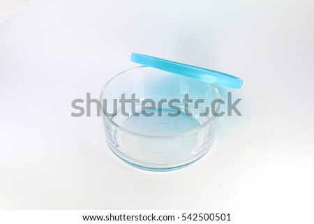 food containers on the background. glass food containers on the background. bowl made by glass