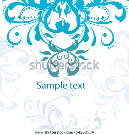 floral background, greeting card
