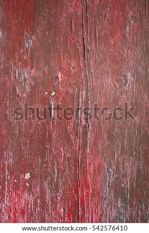 red painted wooden wall as a background and texture