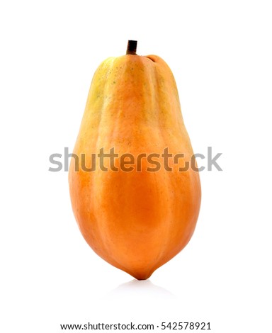 Papaya isolated on white background