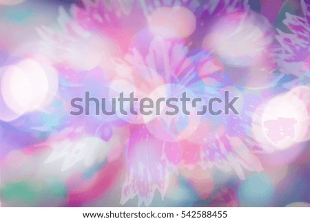 Abstract bokeh flower background