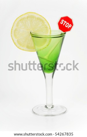 Cocktail on a white background