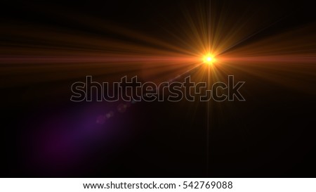 abstract of lighting  digital lens flare in dark background