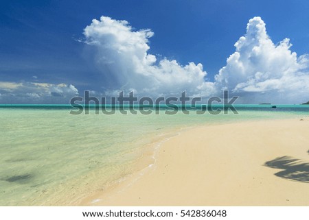 thunderhead and beach