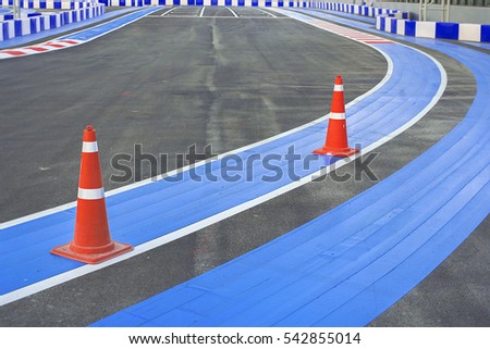 Go Kart Racecourse. (Advertise concept) 
