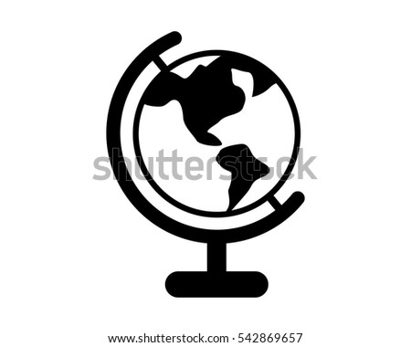 circle globe planet earth world image vector icon logo