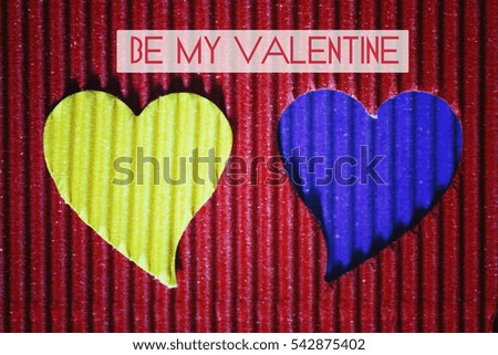 happy valentine paper heart shape