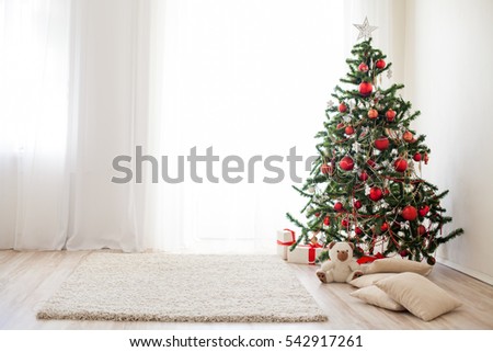 new year Christmas tree presents