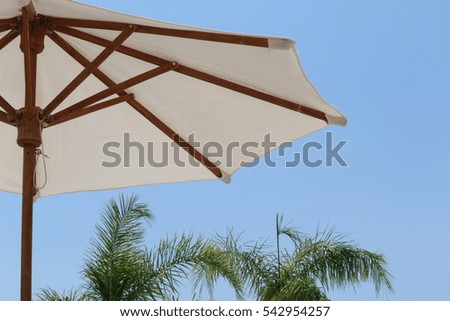 Beach umbrella. Summer. Vacation.