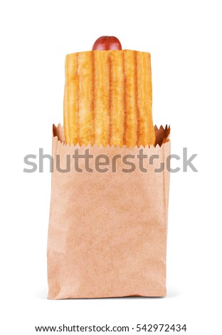 hot dogs in a paper bag
