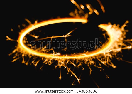 abstract background from blur Radial trail of sparks