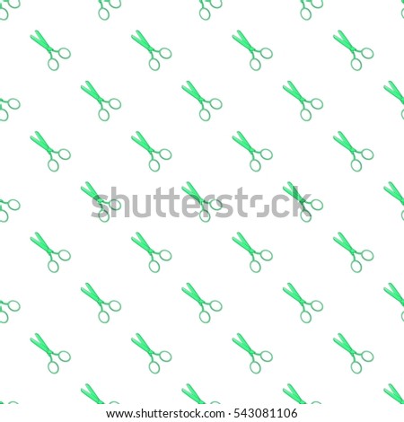 Scissors pattern. Cartoon illustration of scissors vector pattern for web