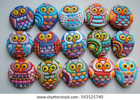 Funny Bird Cookie toy , owl shaped
