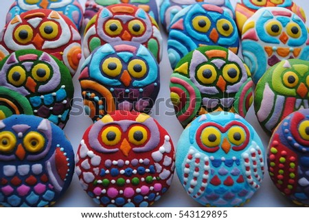 Funny owl cookie toys , bird balls