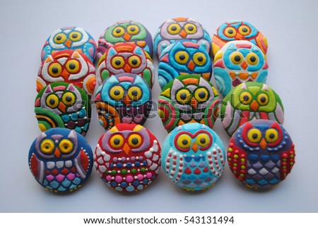 Choir of bird , funny cookie toys for kids , owl shaped
