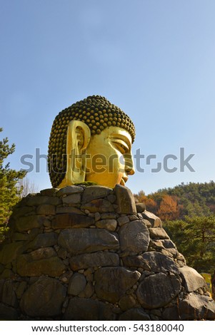 face of buddha, symbol of buddhism, culture of asia