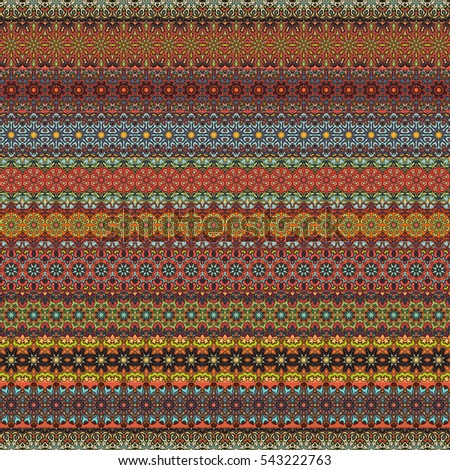 Colorful tribal vintage ethnic seamless pattern, geometric print, fabric, cloth design, wallpaper, wrapping