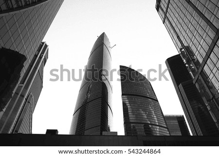 skyscrapers city business background