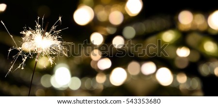 sparkler - New Year / New Year's Eve / celebration Royalty-Free Stock Photo #543353680