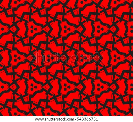 Red tones.For the interior design, printing, textile industry. Geometric pattern as seamless vector illustration.