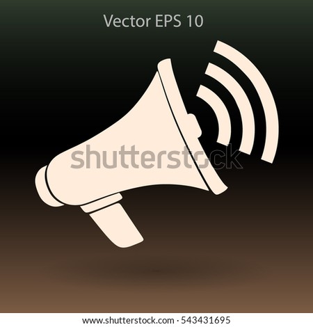 talk to the speaker vector icon