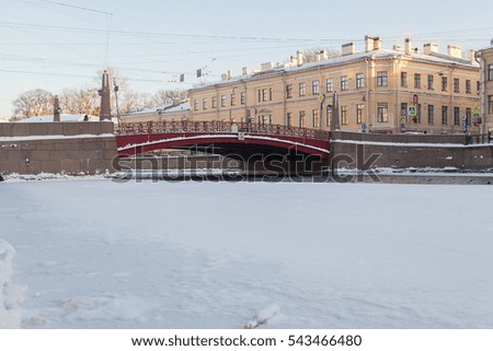 Griboedov chanel red bridge saint petersburg