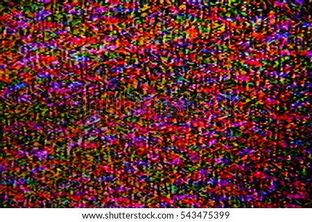 Abstract pixel, Television noise, interfering signal