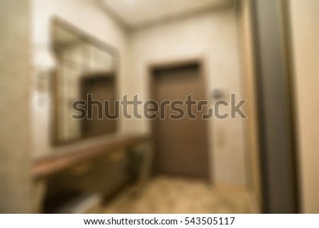 Modern apartment interior theme creative abstract blur background with bokeh effect