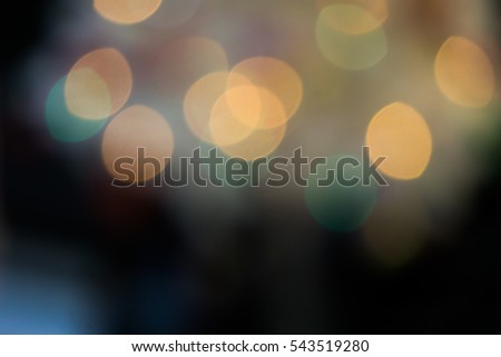 Abstract of multicolor Bokeh  in the black background 