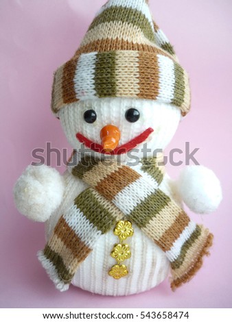 snowman for New Year`s holiday