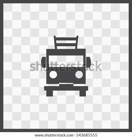Fire engine vector icon. Isolated illustration. Business picture.