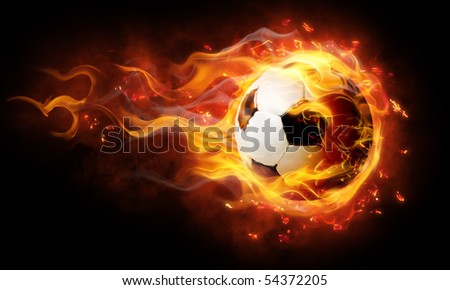 bright flamy symbol on the black background Royalty-Free Stock Photo #54372205