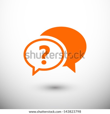 Chat, question  icon. One of set web icons Royalty-Free Stock Photo #543823798